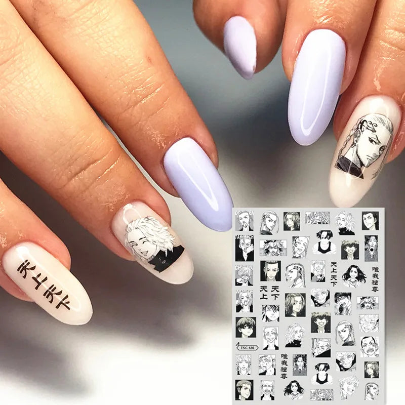 Tokyo Revengers Anime Acrylic Nails Sticker