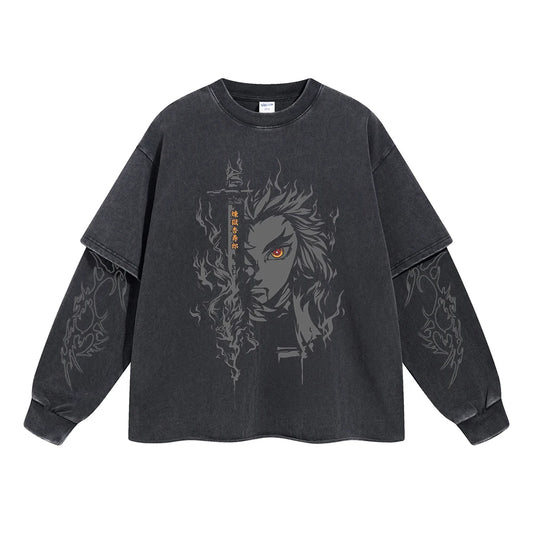 Demon Slayer Anime Double Layer Sweatshirt Style 3