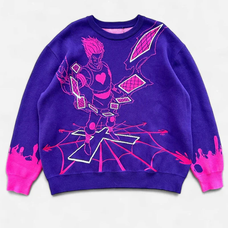 HunterXHunter Hisoka Anime Sweater PURPLE