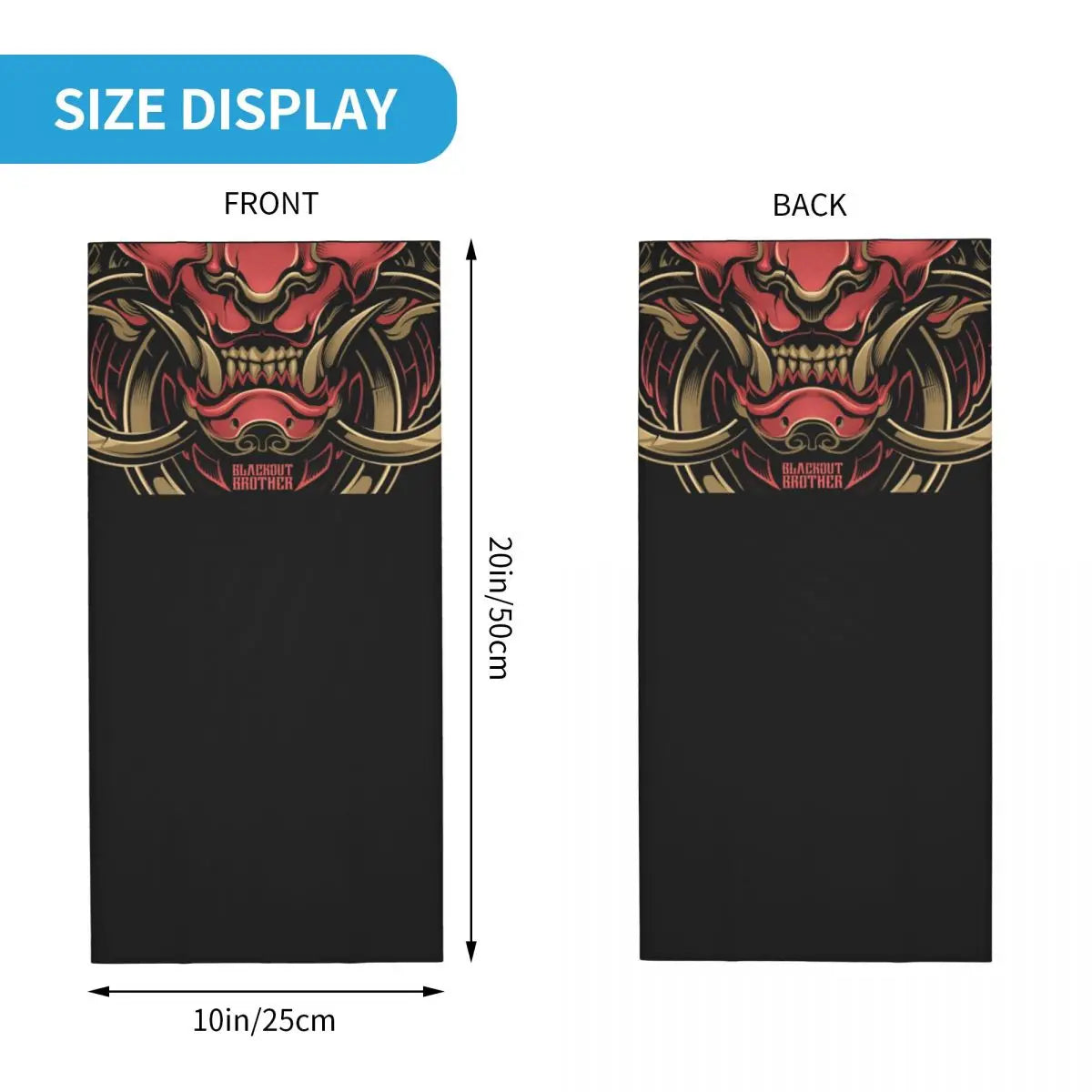 Komainu Samurai Oni Neck Warmer Scarf