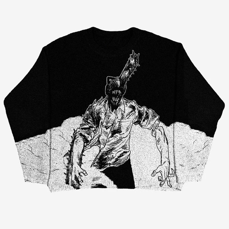 Chainsaw Man Denji Sweater Black One Size