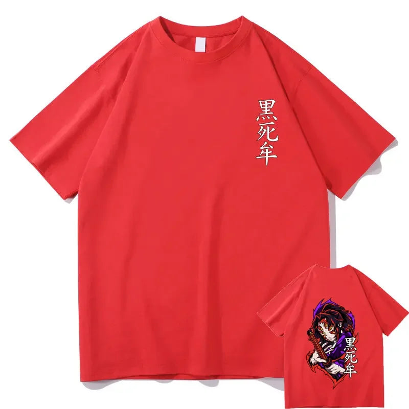 Demon Slayer Kokushibo T-shirt Red