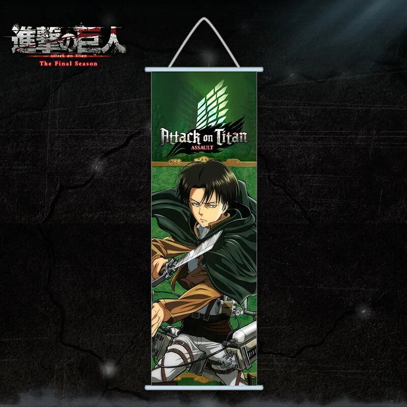 Attack on Titan Scroll Canvas Poster 3 25x70