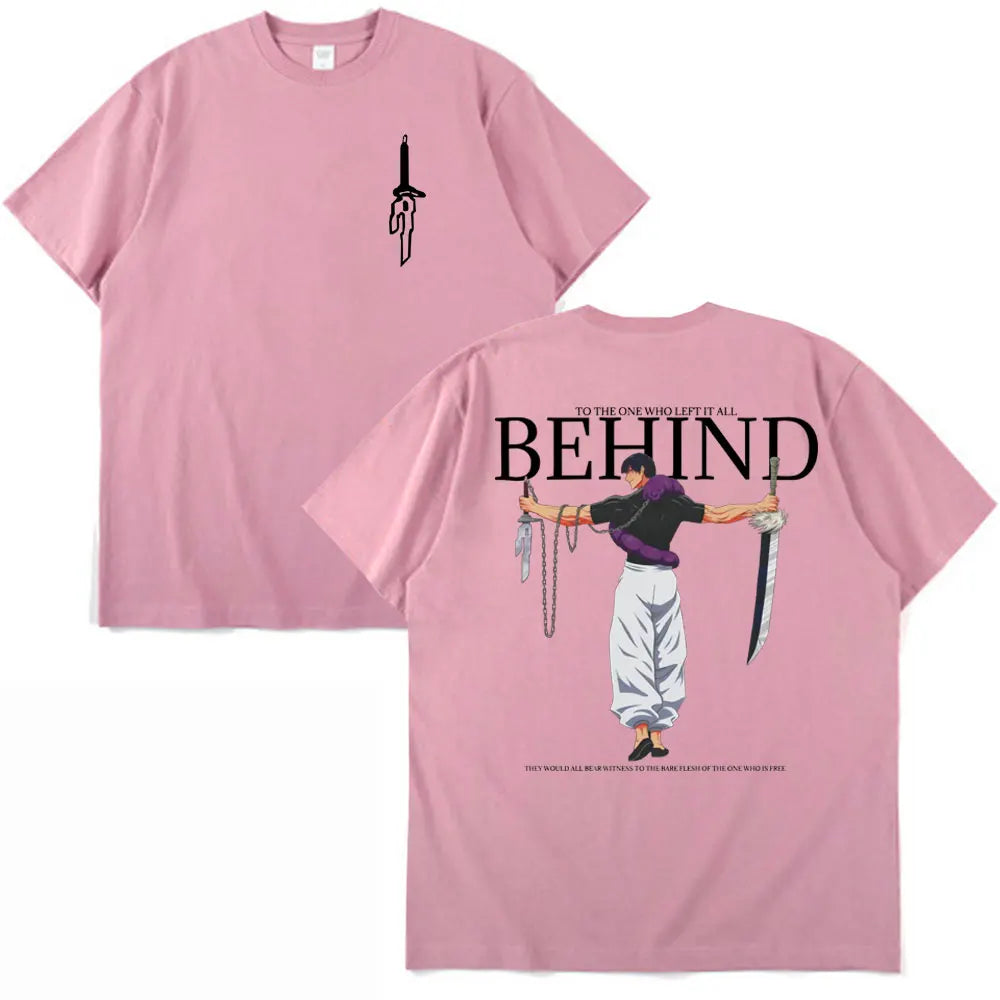 Jujutsu Kaisen Fushiguro Toji T Shirt Pink