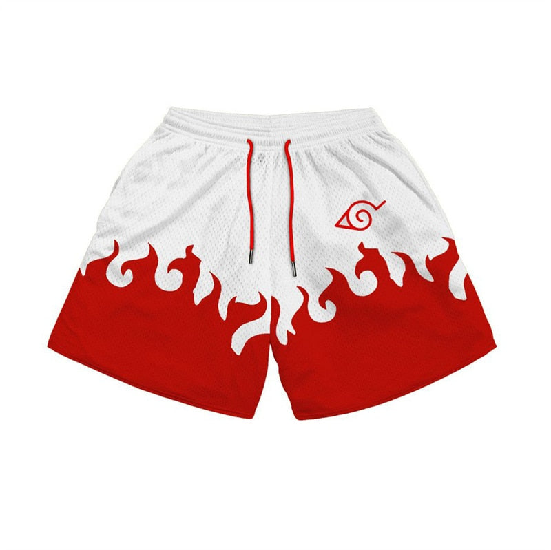Naruto Anime Gym Shorts for Fitness Workout Style 16