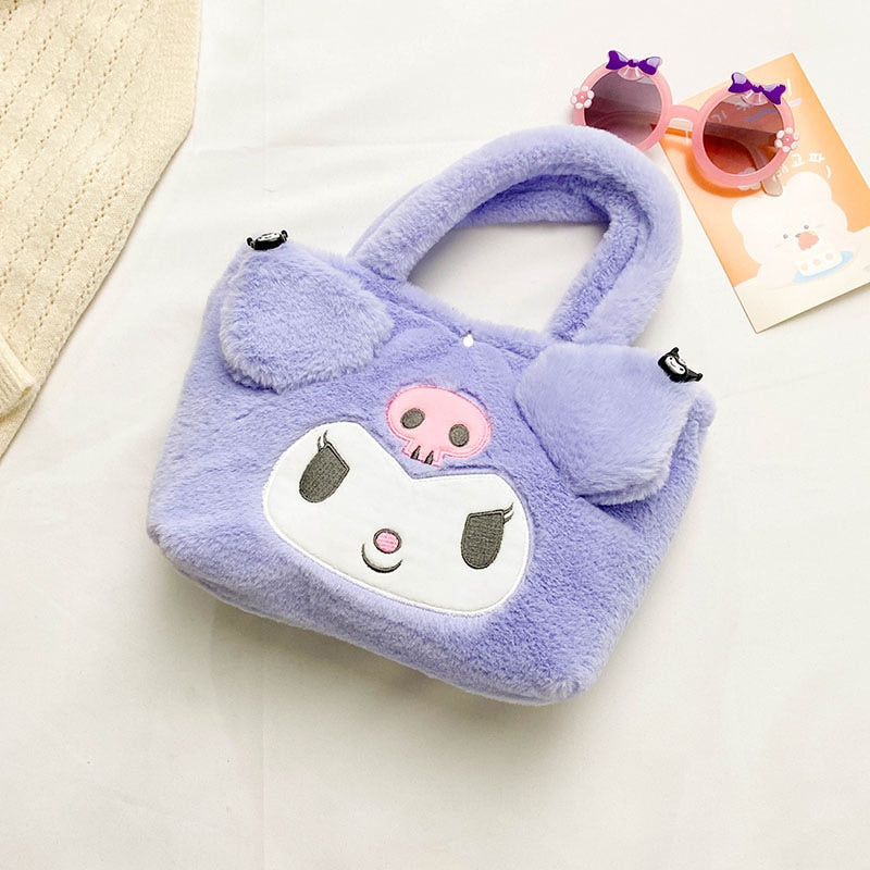 Sanrio Plush Bag Kuromi purple