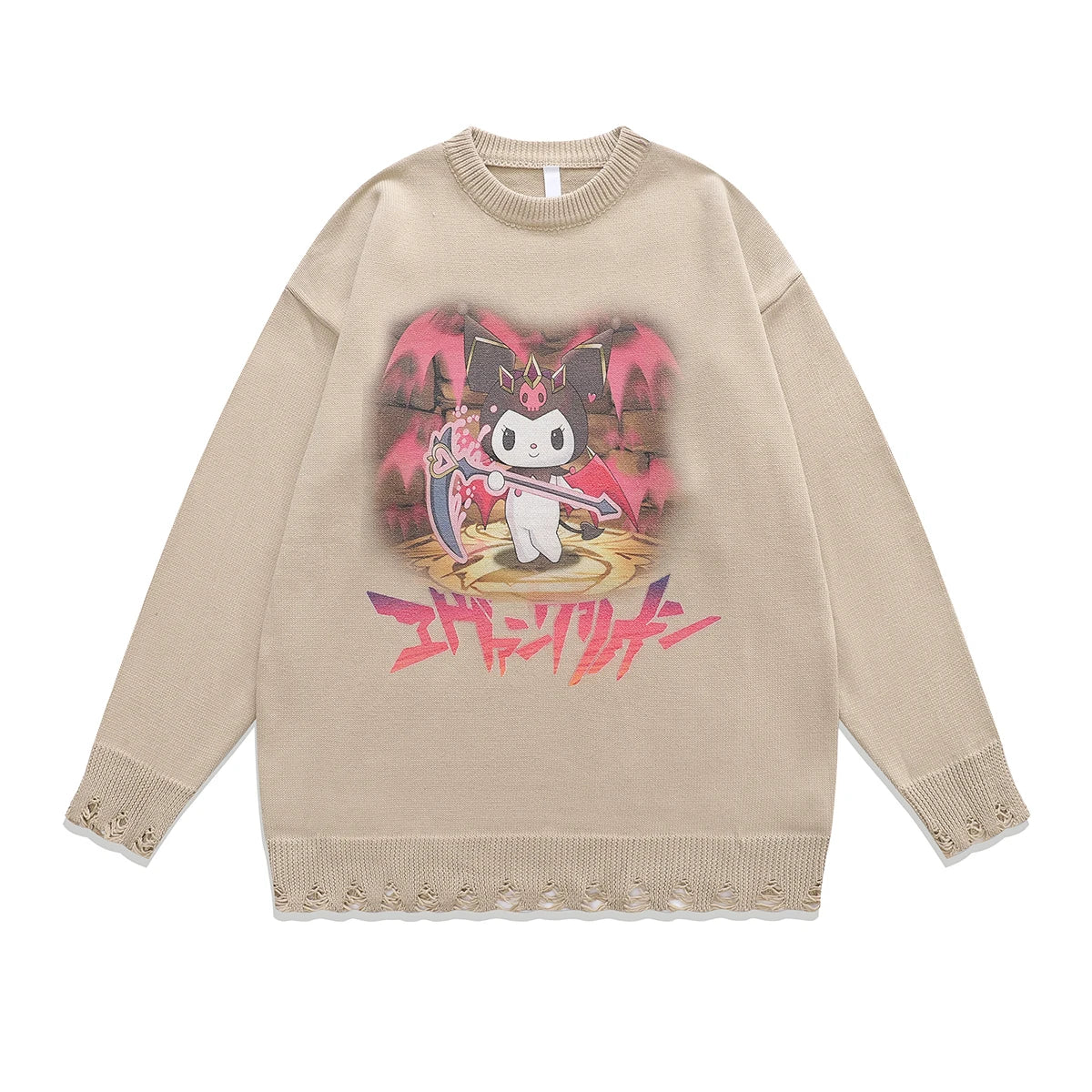 Anime New Jeans Sweater Apricot 4