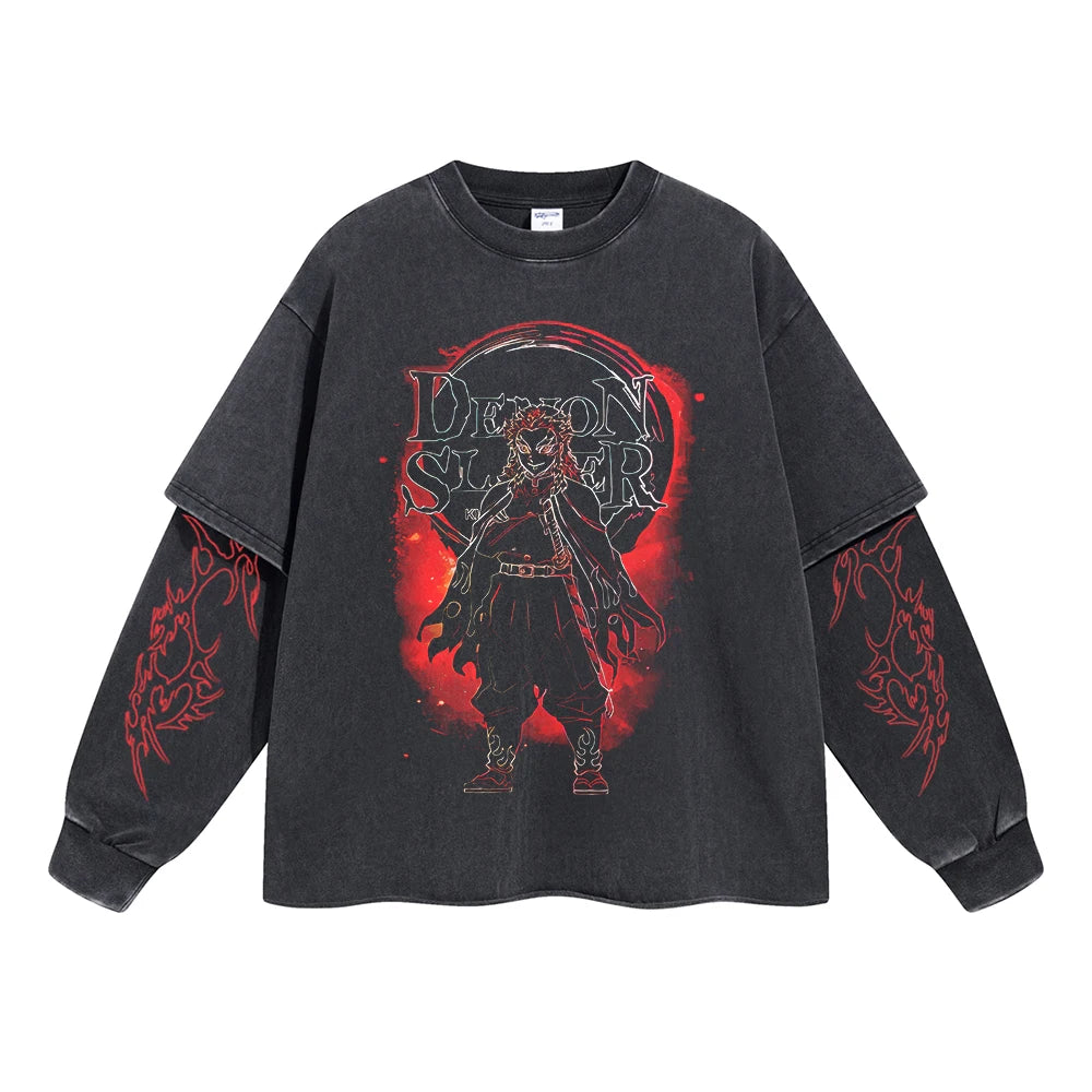 Kimetsu no Yaiba Anime Double Layer Sweatshirt