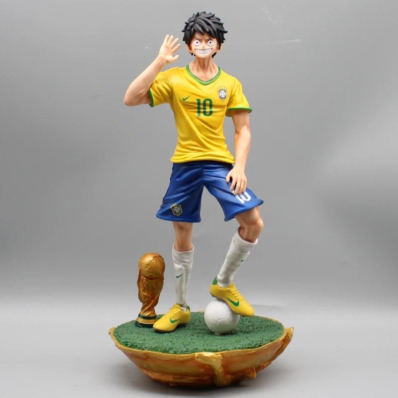 One Piece Football Anime Action Figure Luffy with box