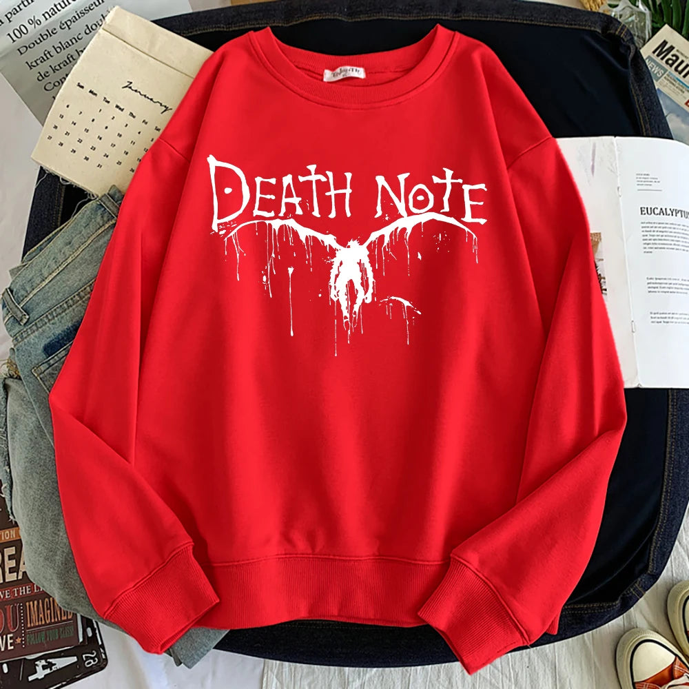 Death Note Long Sleeve Sweatshirt Red