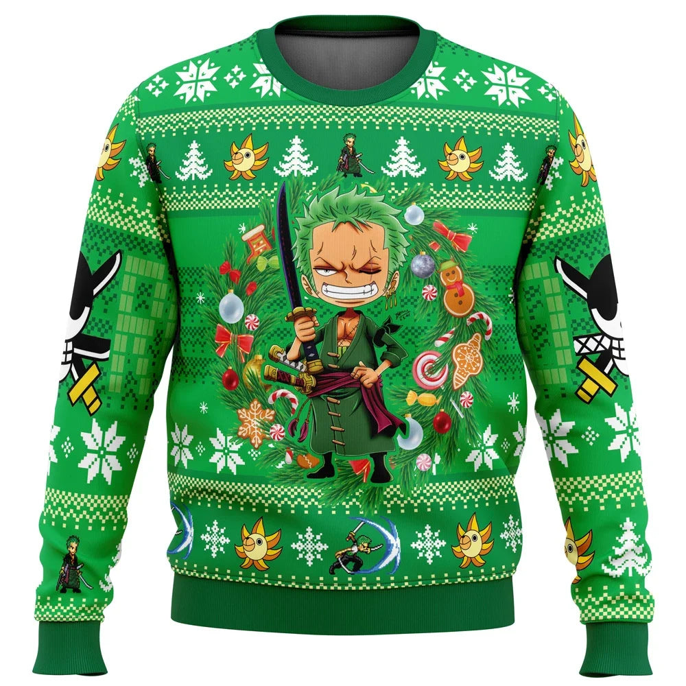 Luffy Gear 5 Sun God Ugly Christmas Sweater