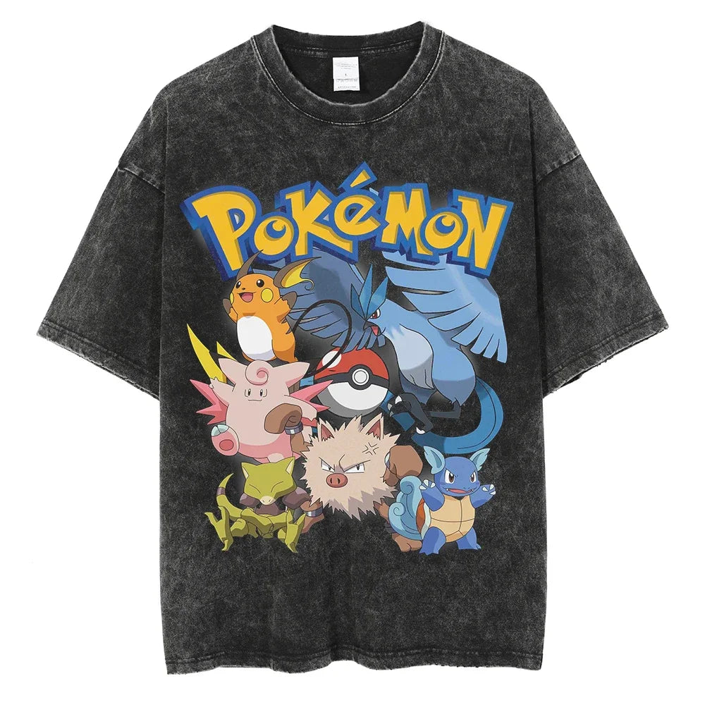 Pokemon Characters Vintage Tshirt