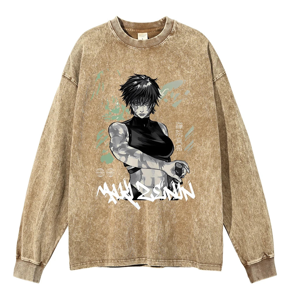 Jujutsu Kaisen Anime Washed Sweatshirt Style 3