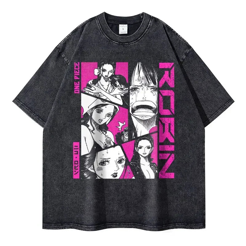 One Piece Anime Vintage T-shirt Style 9