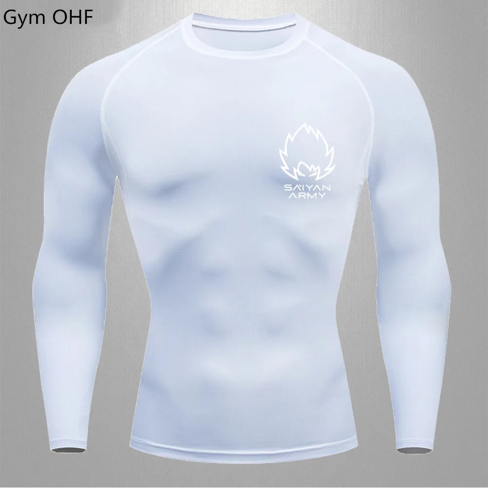 Goku Gym Fit T Shirt White-2