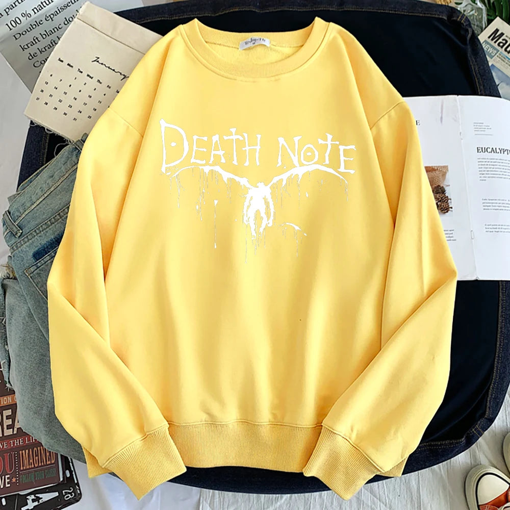 Death Note Long Sleeve Sweatshirt Yellow