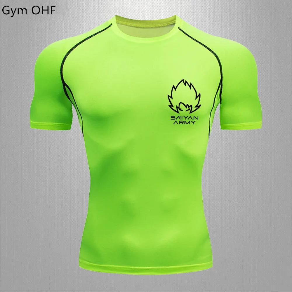 Goku Gym Fit T Shirt green-3