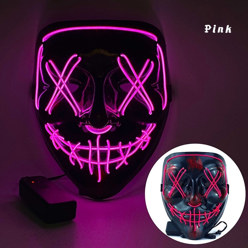 Anime Style Mask for Halloween Pink1