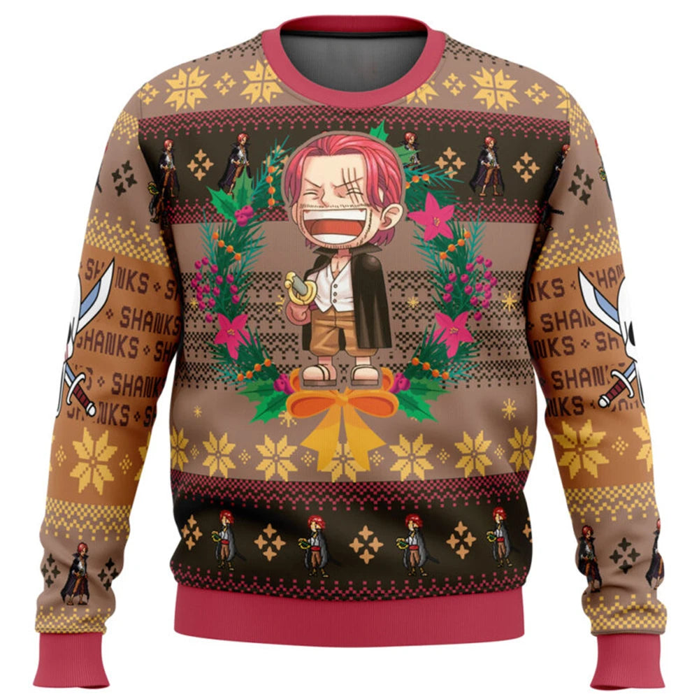 Luffy Gear 5 Ugly Christmas Sweater (Kids)