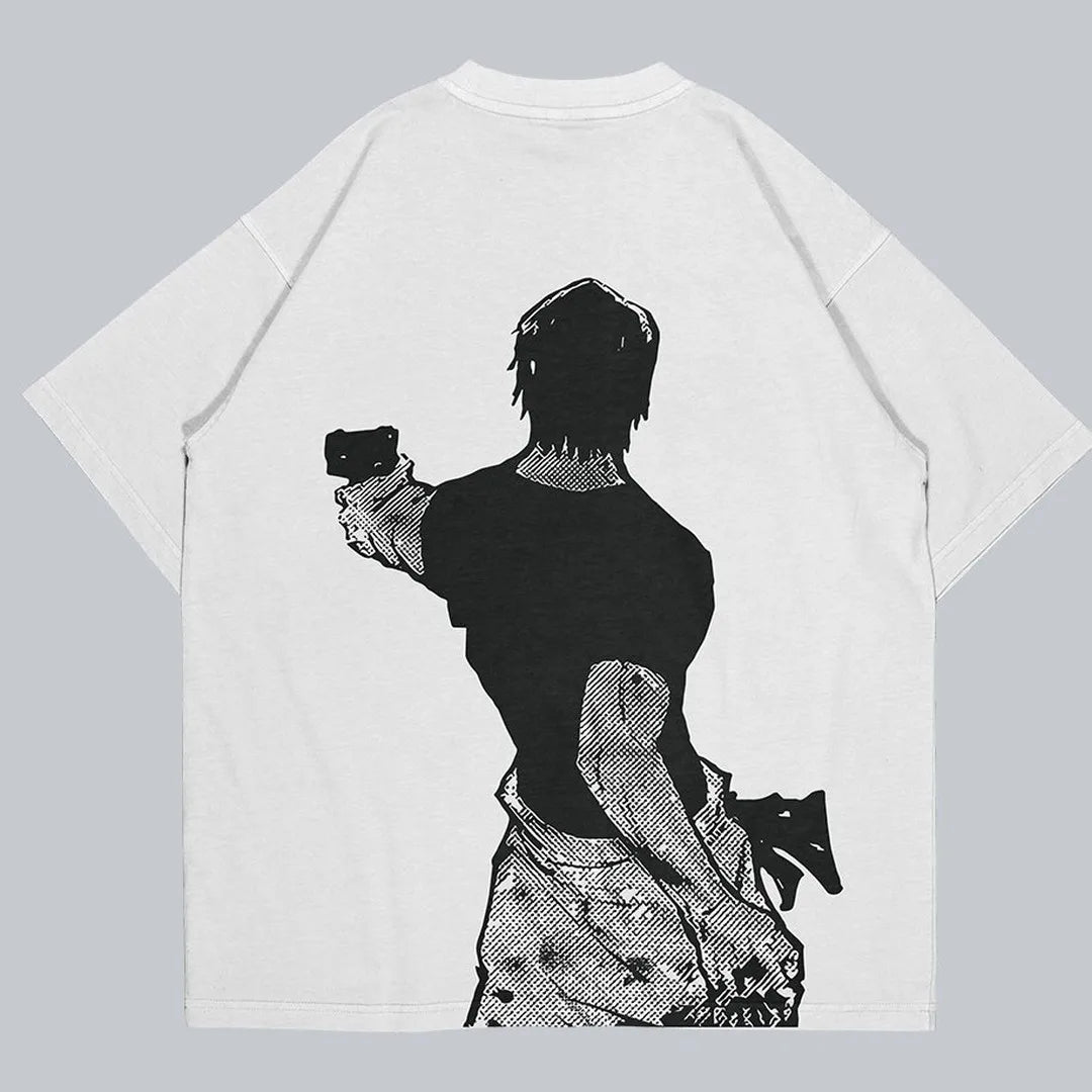 Jujutsu Kaisen Toji Shooter Anime Tshirt White 3