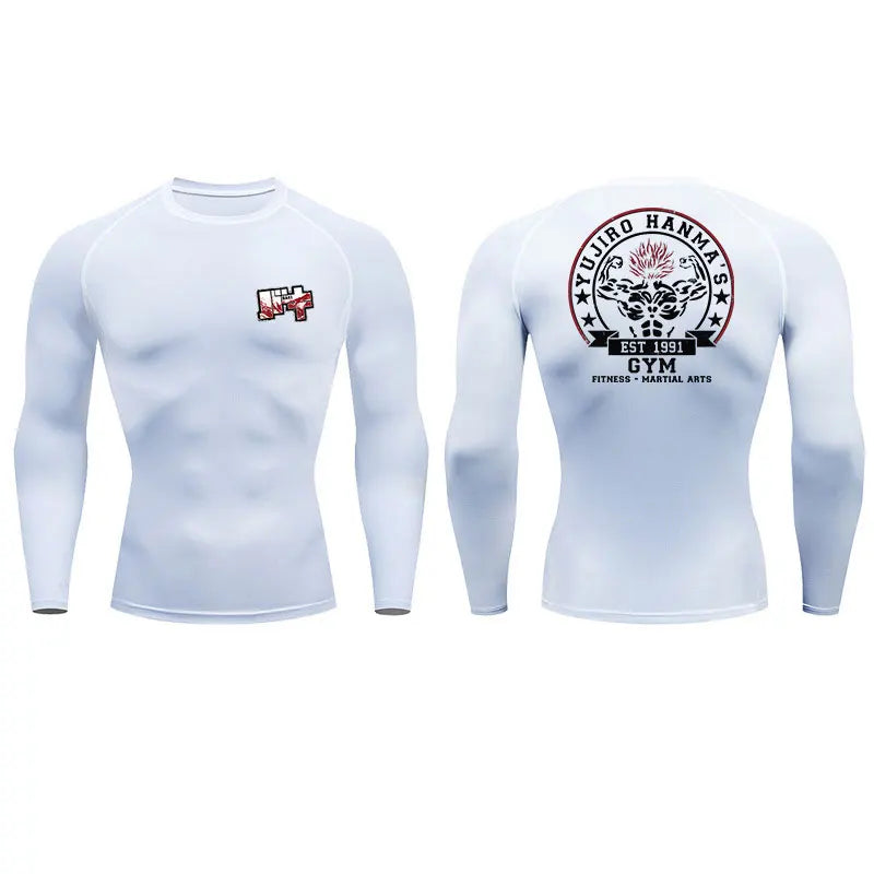 Baki Orge Mode Gym Fit Tshirt white2