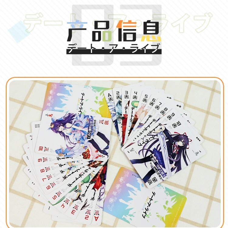 Anime Date A Live Playing Cards