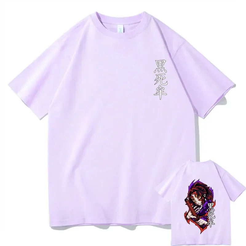 Demon Slayer Kokushibo T-shirt Light Purple