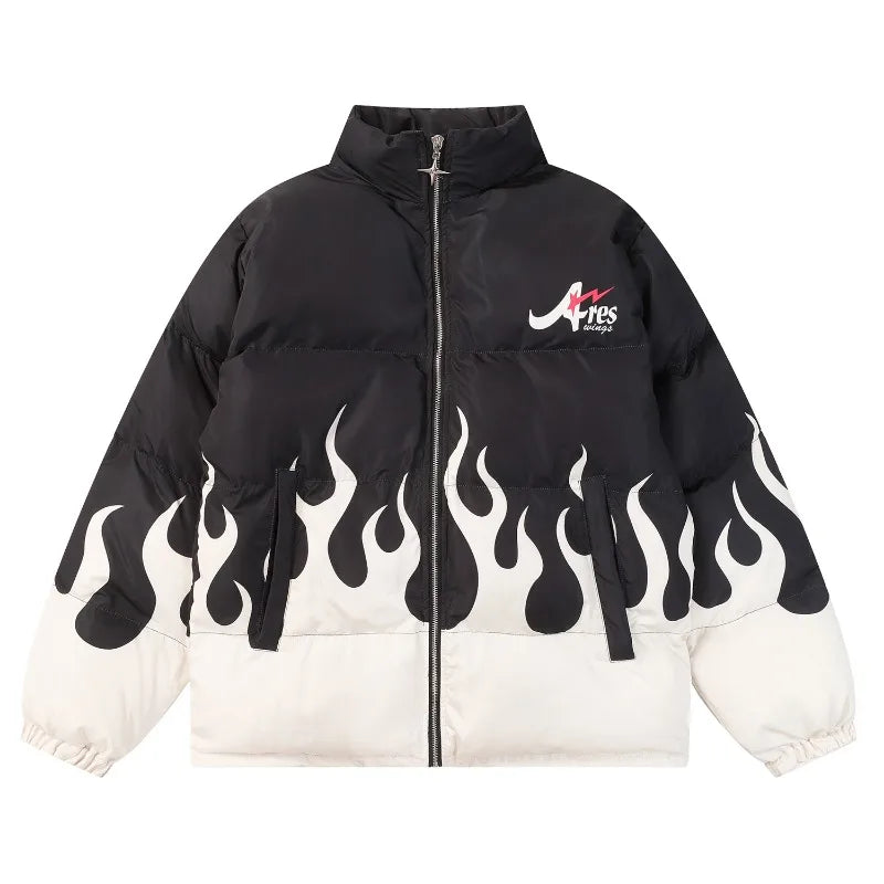 Anime Inverted Flame Jacket black