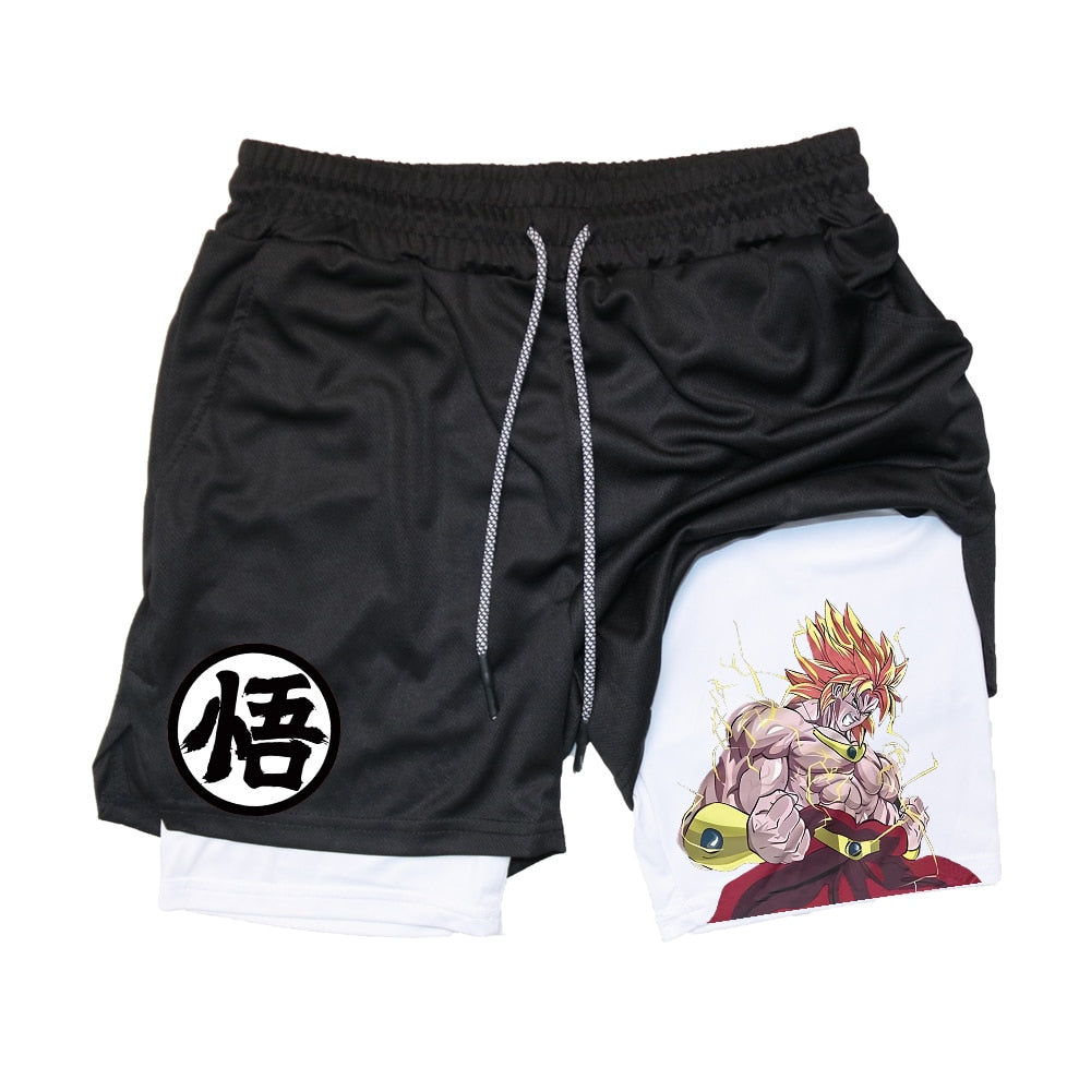 Dragon Ball Anime Performance Gym Shorts Black 12