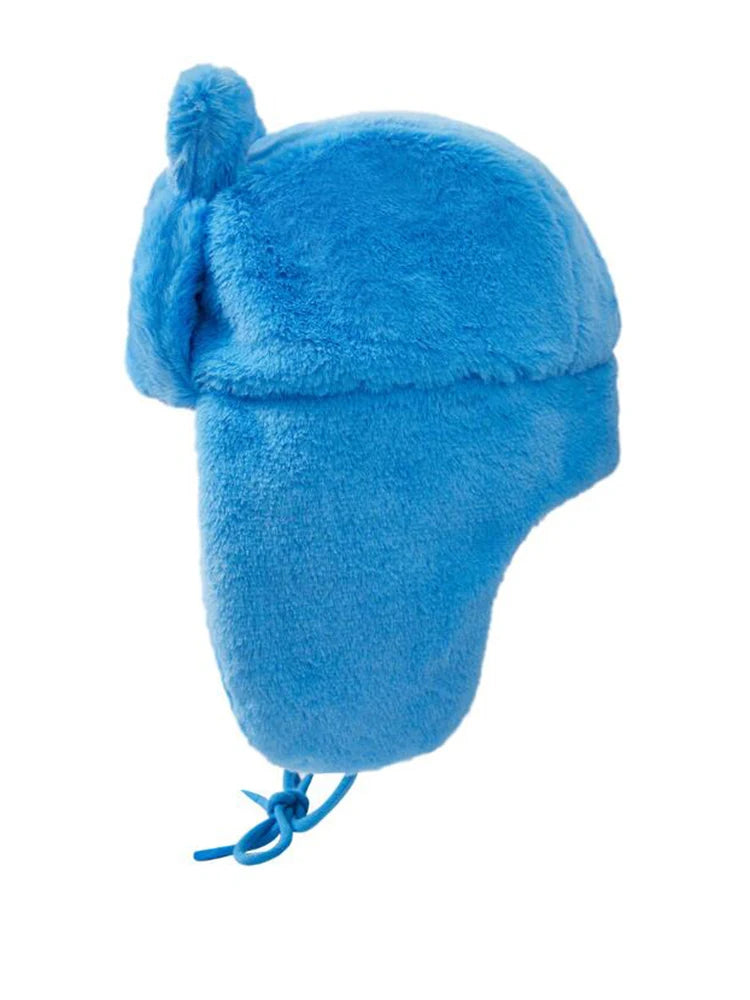 Anime Blue Fur Hat