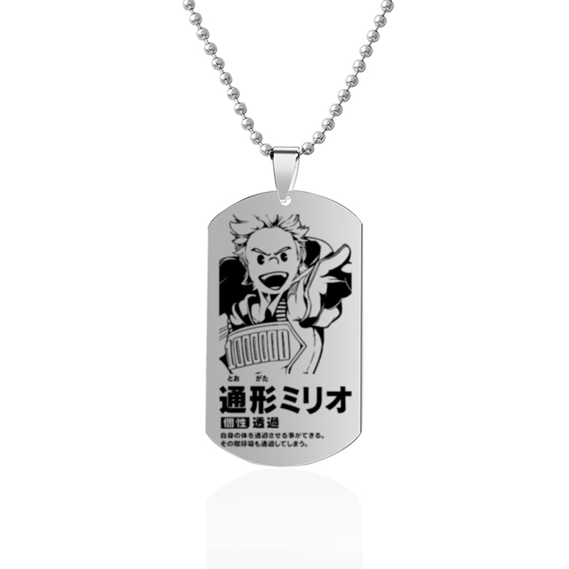 My Hero Academia Anime Dog Tag Necklace S5 Million