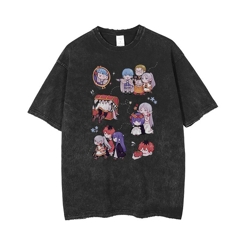 Sousou no Frieren Anime Vintage Tshirt Style 3