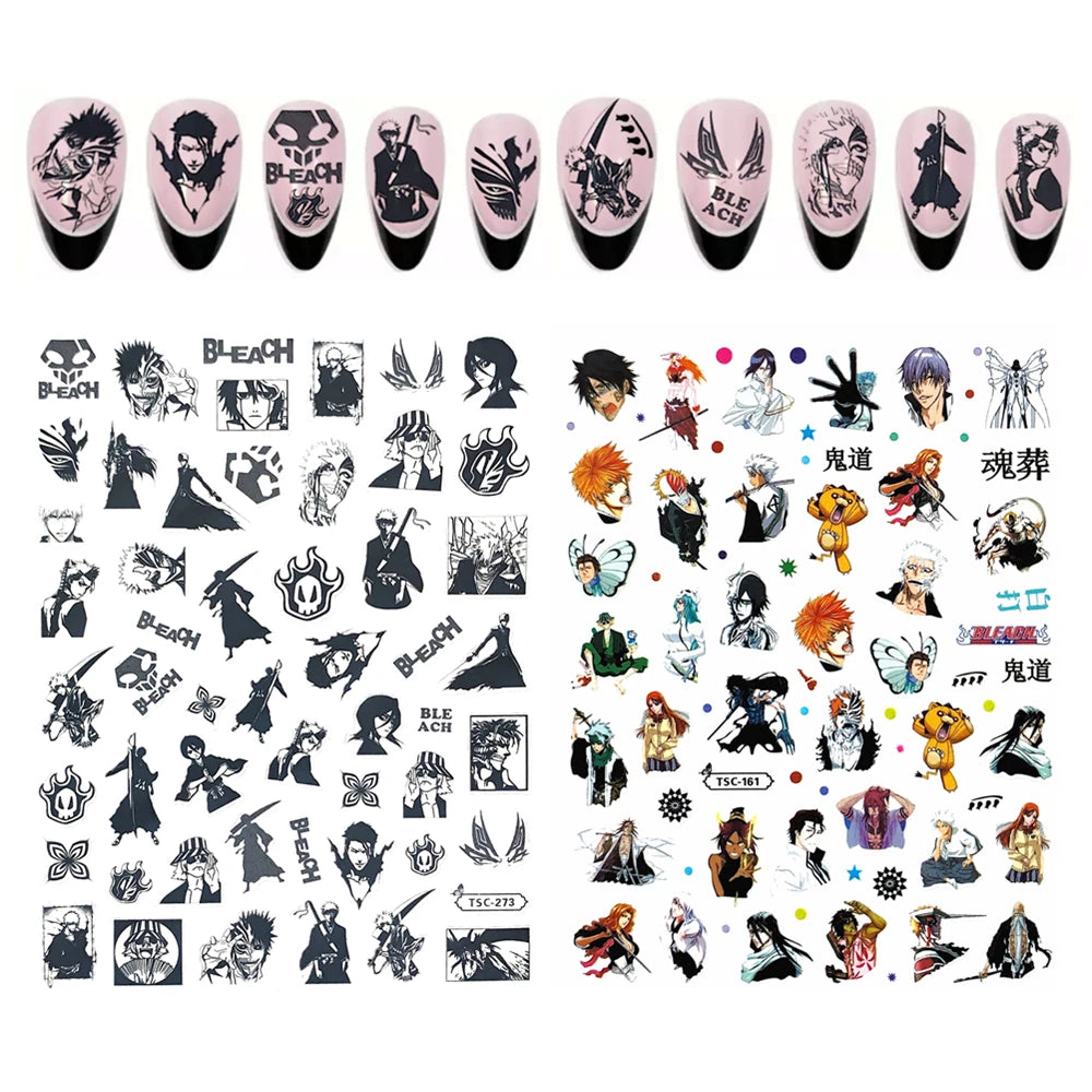 Jojo Bizarre Adventure Anime Acrylic Nails Sticker