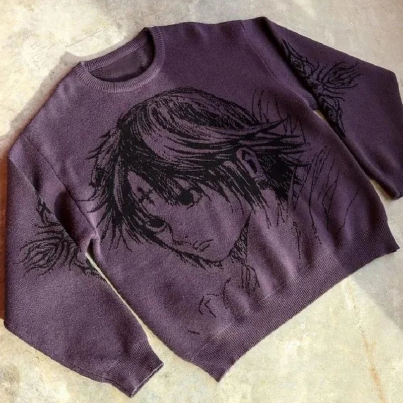 Chrollo Anime Sweater Purple