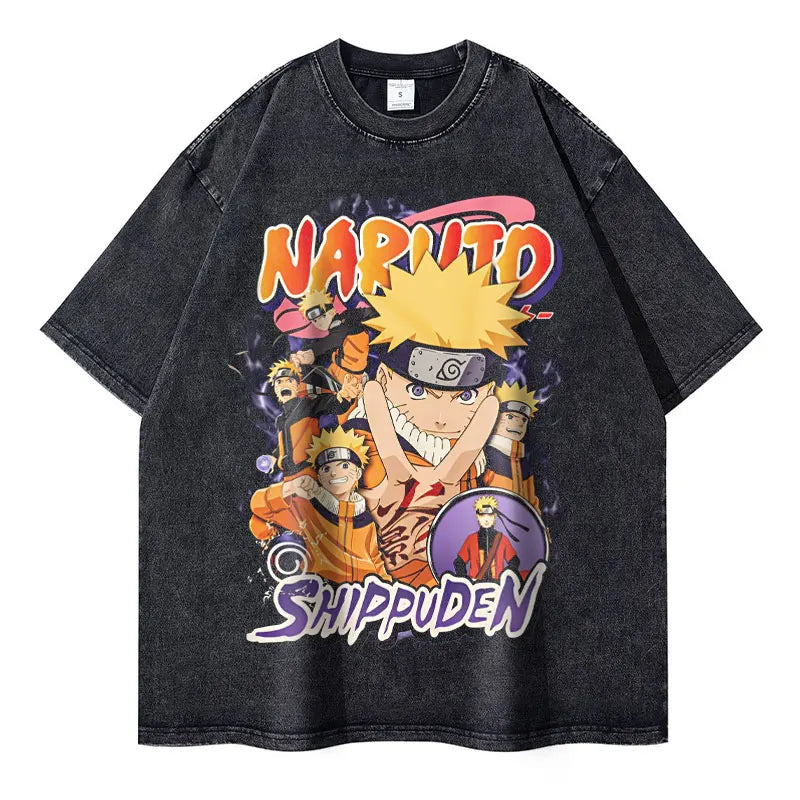 Naruto Vintage T-shirt | High Quality Anime Tshirt | Anime Thick