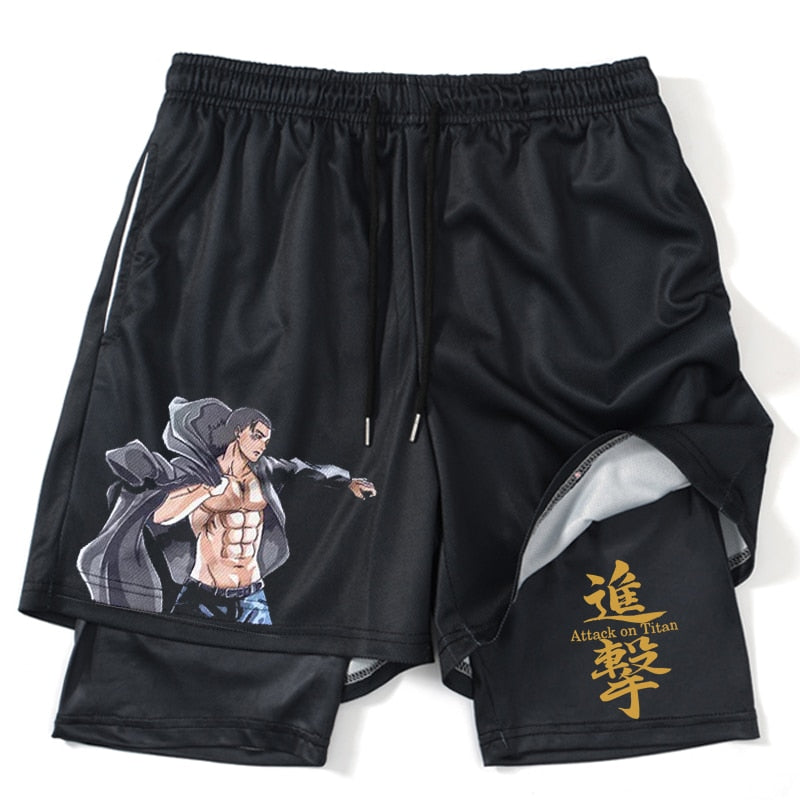 Attack on Titan - Men's Shorts 2024 - Eren & Armored Titan