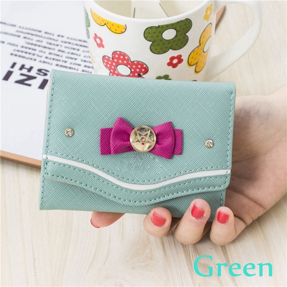 Candy Color Anime Wallet Purse green