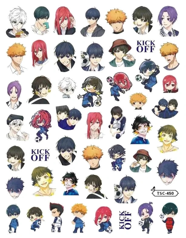 Detective Konan Anime Acrylic Nails Sticker