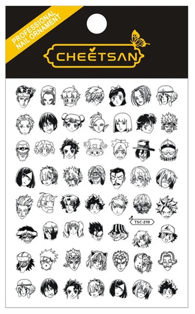 Dragonball Anime Acrylic Nails Sticker