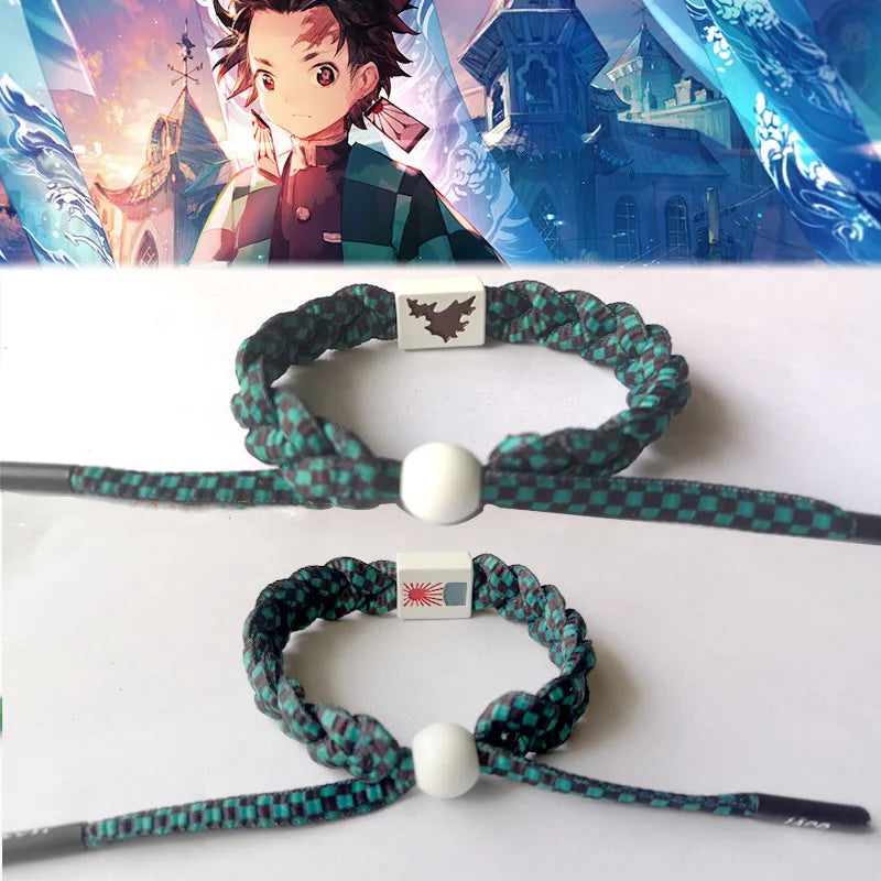 Demon Slayer Hand-Knitted Bracelet