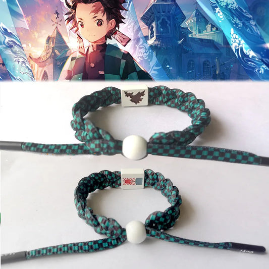 Demon Slayer Hand-Knitted Bracelet