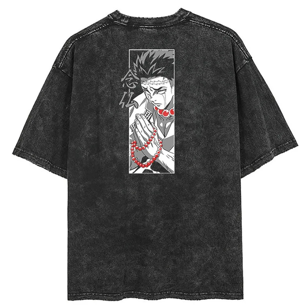 Demon Slayer Kokushibo Vintage Tshirt Style 15