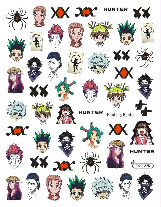 Hunter×Hunter Anime Acrylic Nails Sticker Style 6