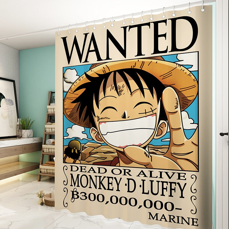 Onepiece Anime Shower Curtain Style 3