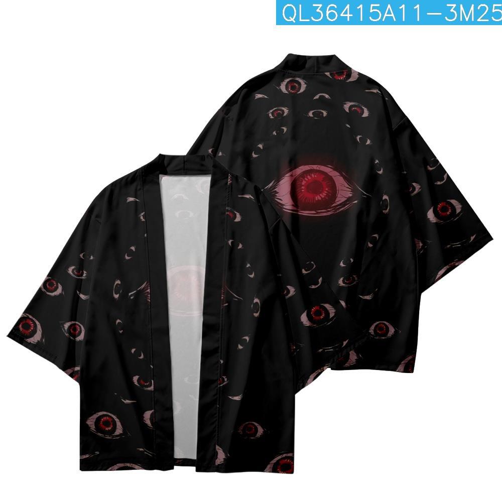 Traditional Japanese Anime Kimono Dress Black