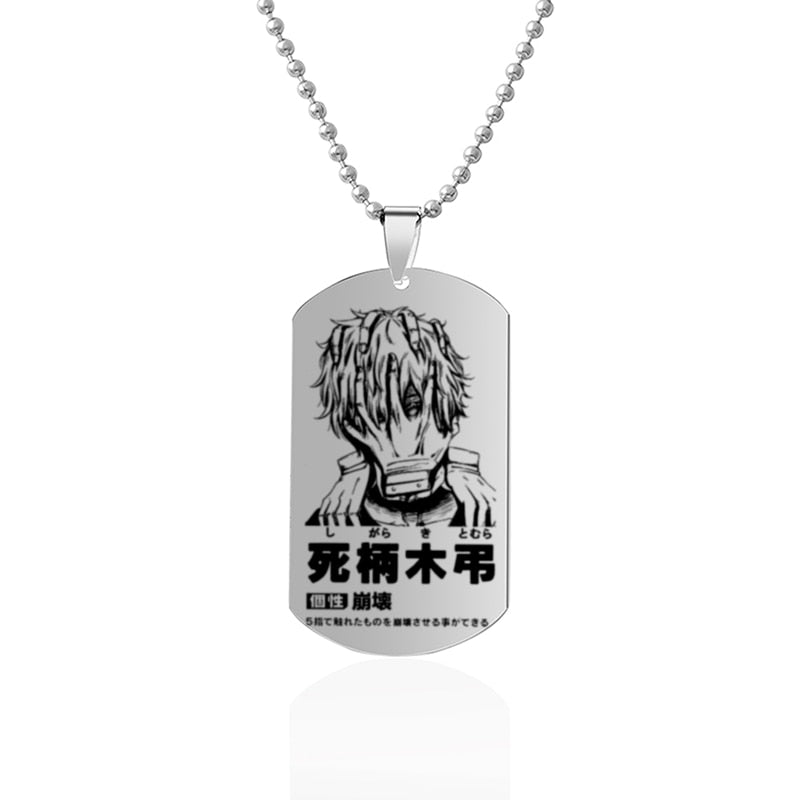 My Hero Academia Anime Dog Tag Necklace S13 Shigaraki Tomura