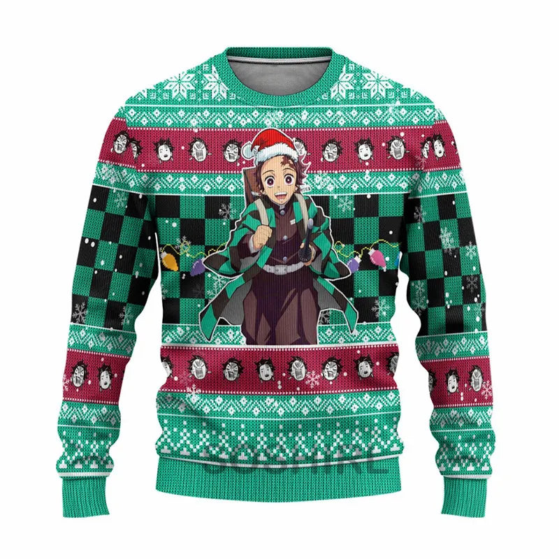 Demon Slayer Ugly Christmas Sweater