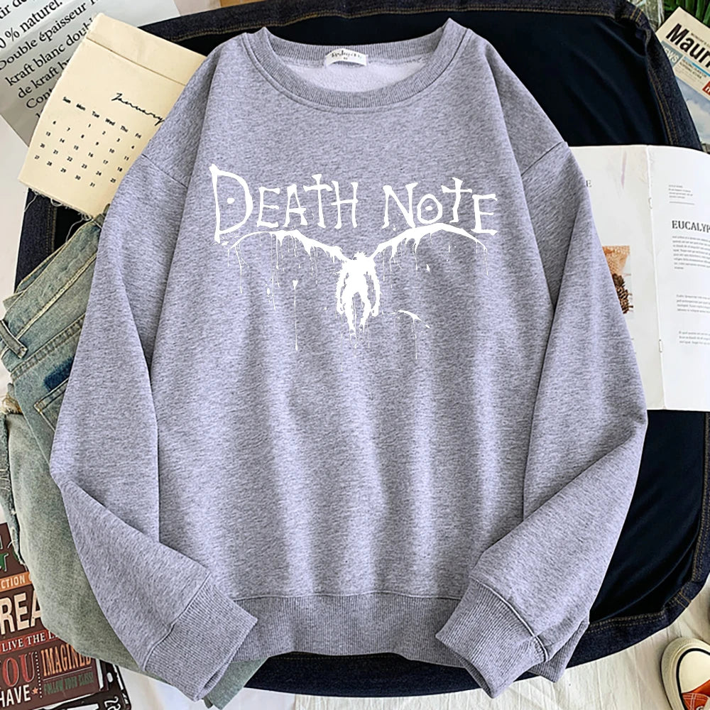 Death Note Long Sleeve Sweatshirt Gray