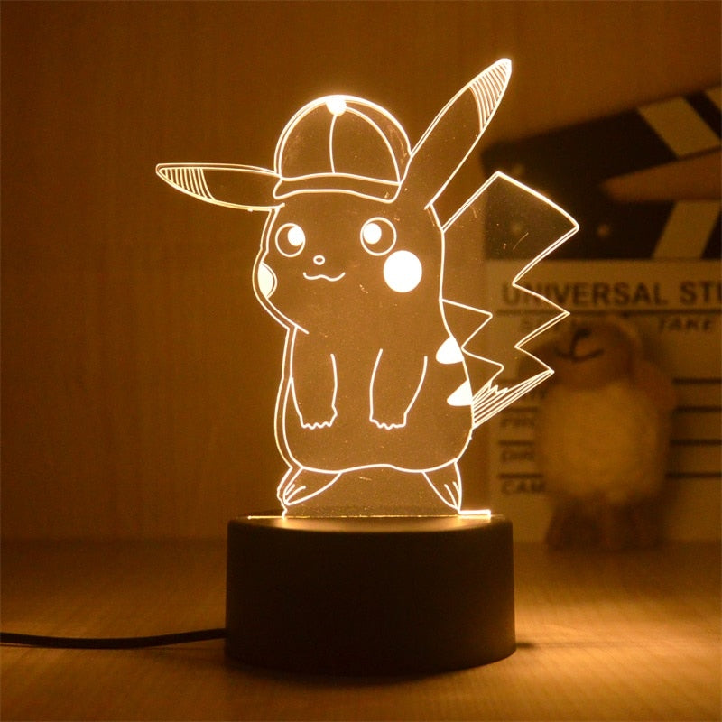 Pokemon Anime 3D LED desk lamp Action Figure 6 12cm
