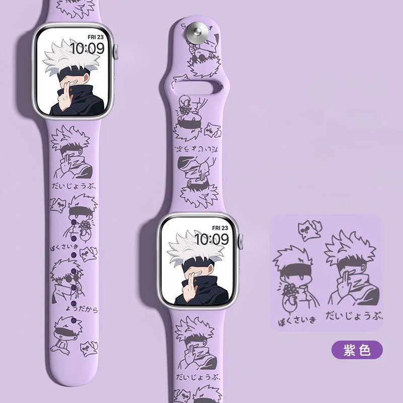 Jujutsu Kaisen Satoru Gojo Apple Watch Strap Purple